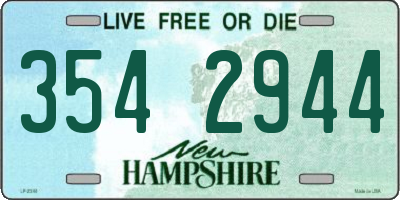 NH license plate 3542944