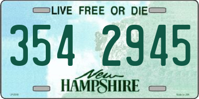 NH license plate 3542945