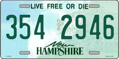 NH license plate 3542946