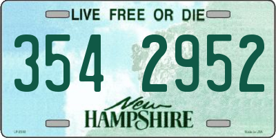NH license plate 3542952