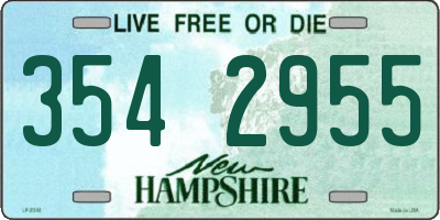 NH license plate 3542955