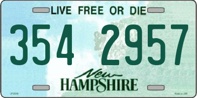 NH license plate 3542957