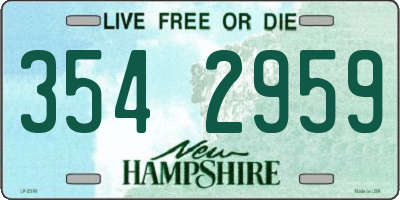 NH license plate 3542959
