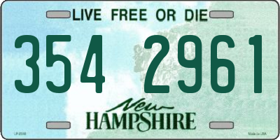 NH license plate 3542961