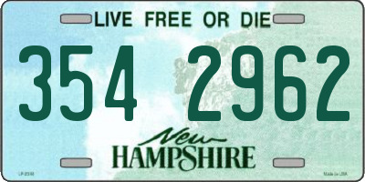 NH license plate 3542962