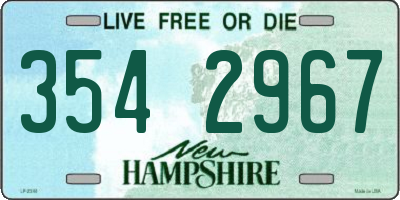 NH license plate 3542967