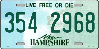 NH license plate 3542968