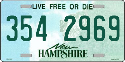 NH license plate 3542969