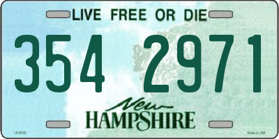 NH license plate 3542971