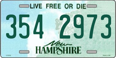 NH license plate 3542973