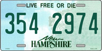 NH license plate 3542974