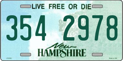 NH license plate 3542978