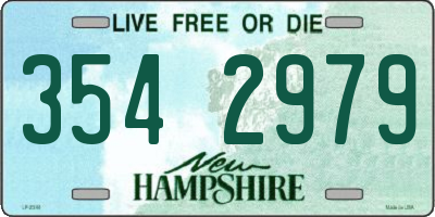 NH license plate 3542979