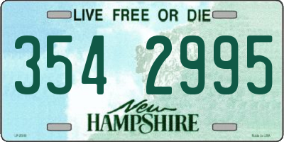 NH license plate 3542995