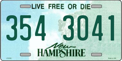 NH license plate 3543041