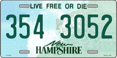 NH license plate 3543052
