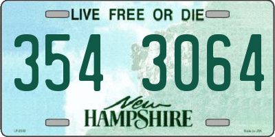 NH license plate 3543064