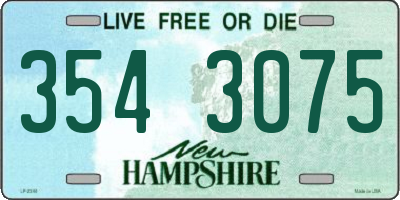 NH license plate 3543075
