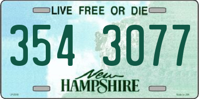 NH license plate 3543077