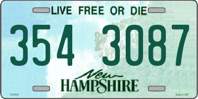 NH license plate 3543087