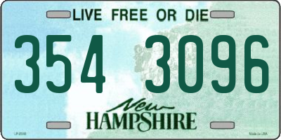 NH license plate 3543096