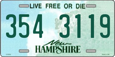 NH license plate 3543119