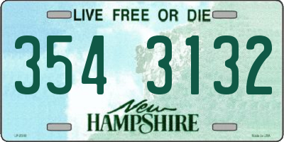 NH license plate 3543132