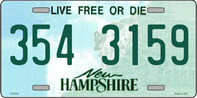NH license plate 3543159