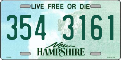 NH license plate 3543161