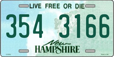 NH license plate 3543166