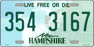 NH license plate 3543167