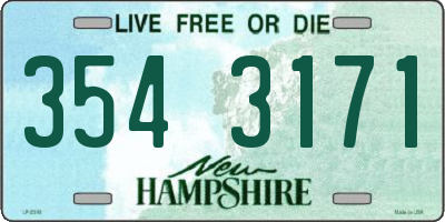 NH license plate 3543171