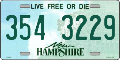 NH license plate 3543229