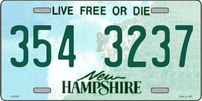 NH license plate 3543237