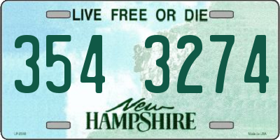 NH license plate 3543274