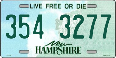 NH license plate 3543277
