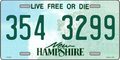 NH license plate 3543299