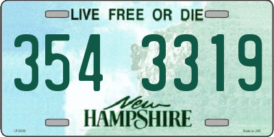 NH license plate 3543319