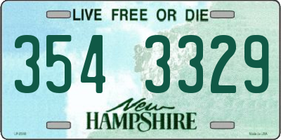 NH license plate 3543329