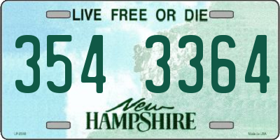 NH license plate 3543364
