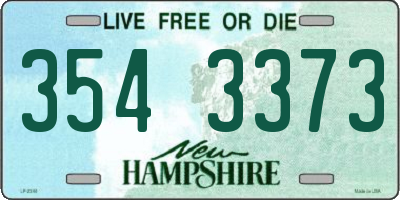 NH license plate 3543373