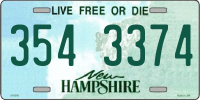 NH license plate 3543374