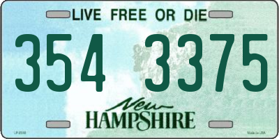 NH license plate 3543375