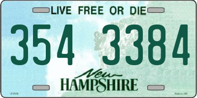 NH license plate 3543384