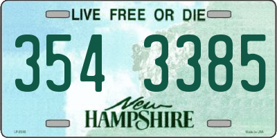 NH license plate 3543385