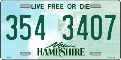 NH license plate 3543407