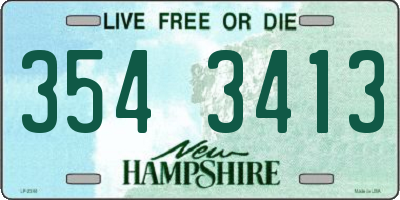 NH license plate 3543413