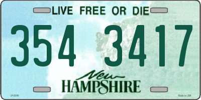 NH license plate 3543417