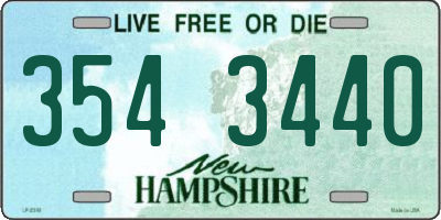 NH license plate 3543440