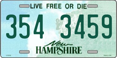 NH license plate 3543459
